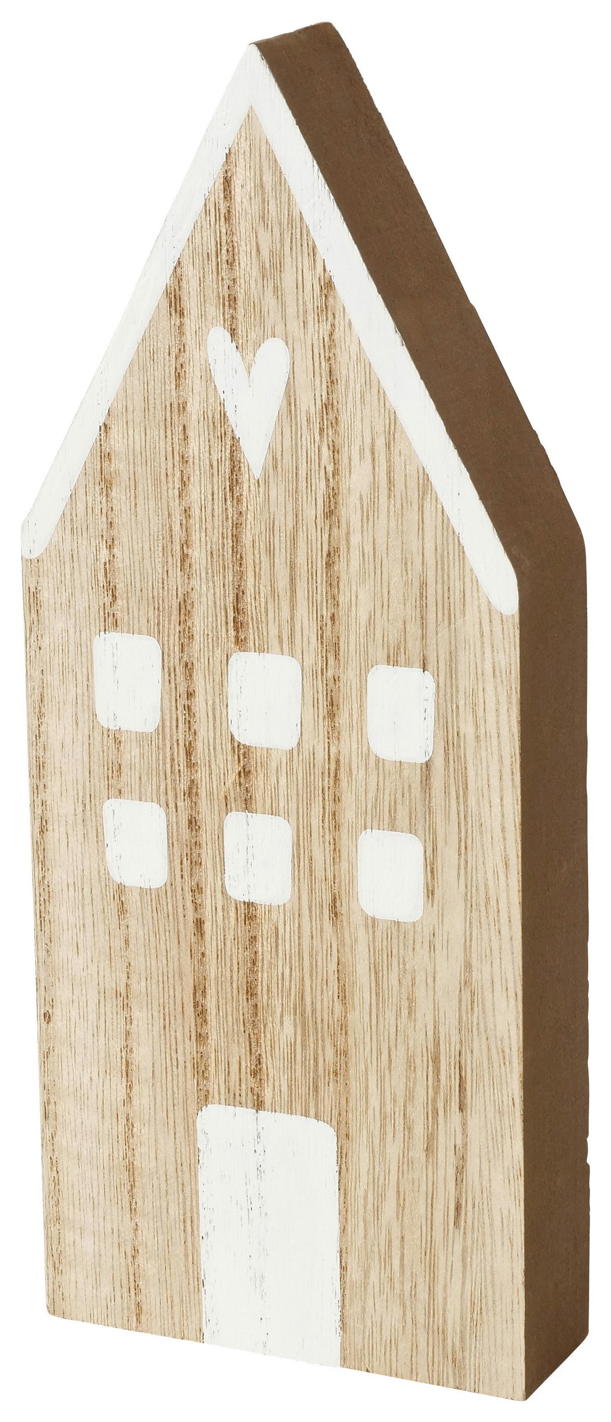 Dekor Ház Nordy - natúr színű/fehér, Konventionell, faalapú anyag - Modern Living