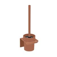 Wc Garnitura S Ščetko Turbo-Loc Lizan - rjava, Moderno, kovina/umetna masa (10,5/30,5/10,5cm) - Mömax