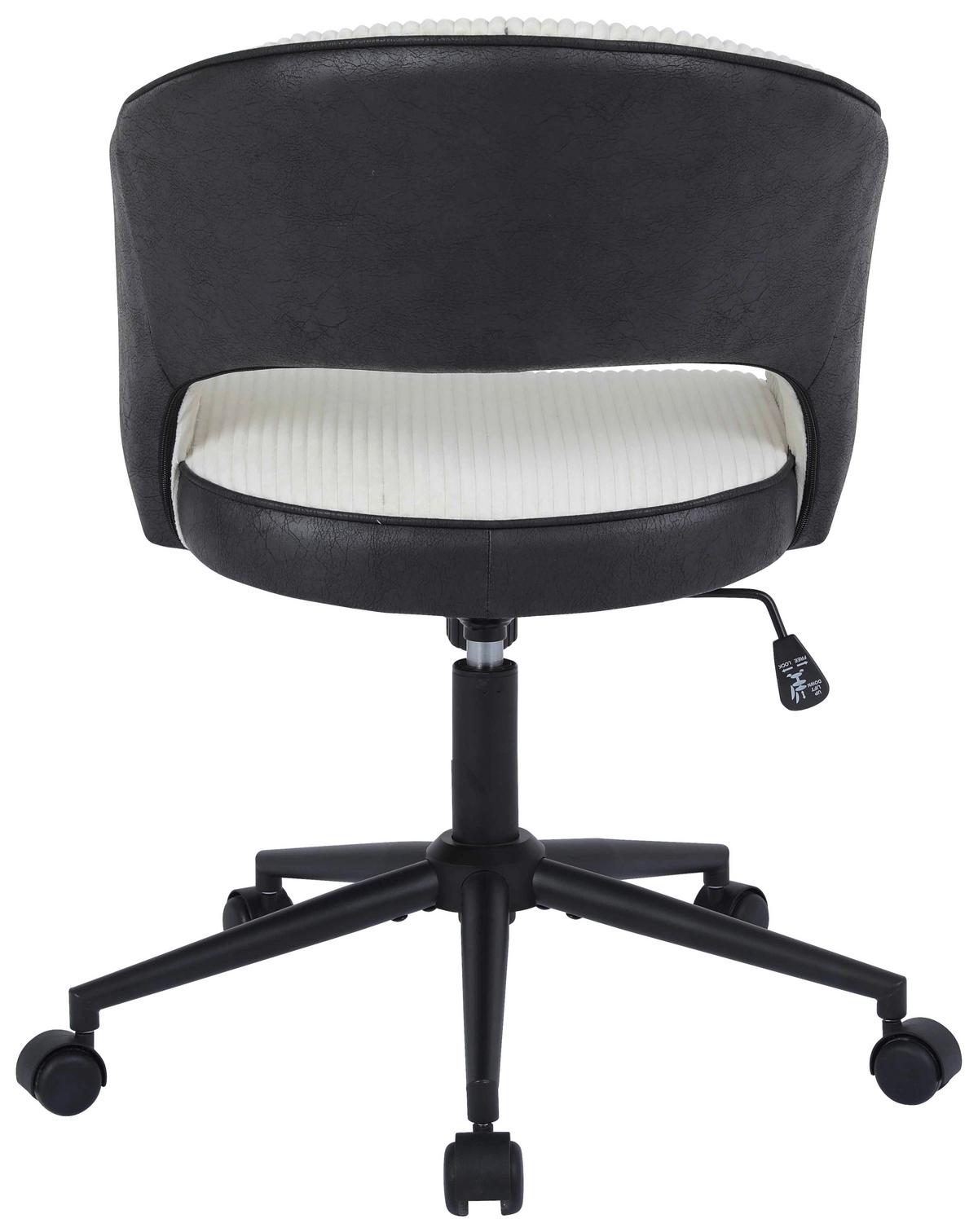 Uredska Stolica Daisy - bež/crna, Moderno, drvo/metal (57,5/78-86/62cm) - Mömax