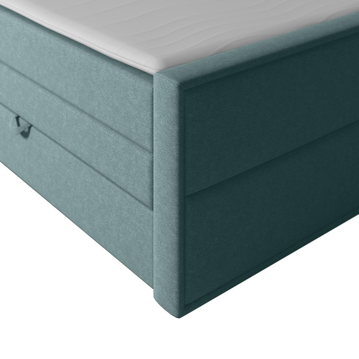 Boxspringbett Palermo ca. 180x200 cm Blau - Blau, MODERN, Holz/Kunststoff (180/200cm) - MID.YOU