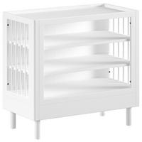 Wickeltisch FORREST Weiß ca.100x95x55cm Echtholz Buche - MODERN, Holz (100/95/55cm) - Vipack