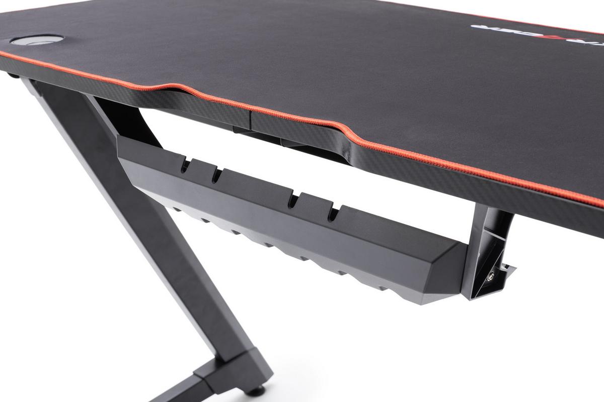 Gaming Tisch "DX Racer" , schwarz - Schwarz, MODERN, Holzwerkstoff/Metall (140/75/60cm) - Dxracer