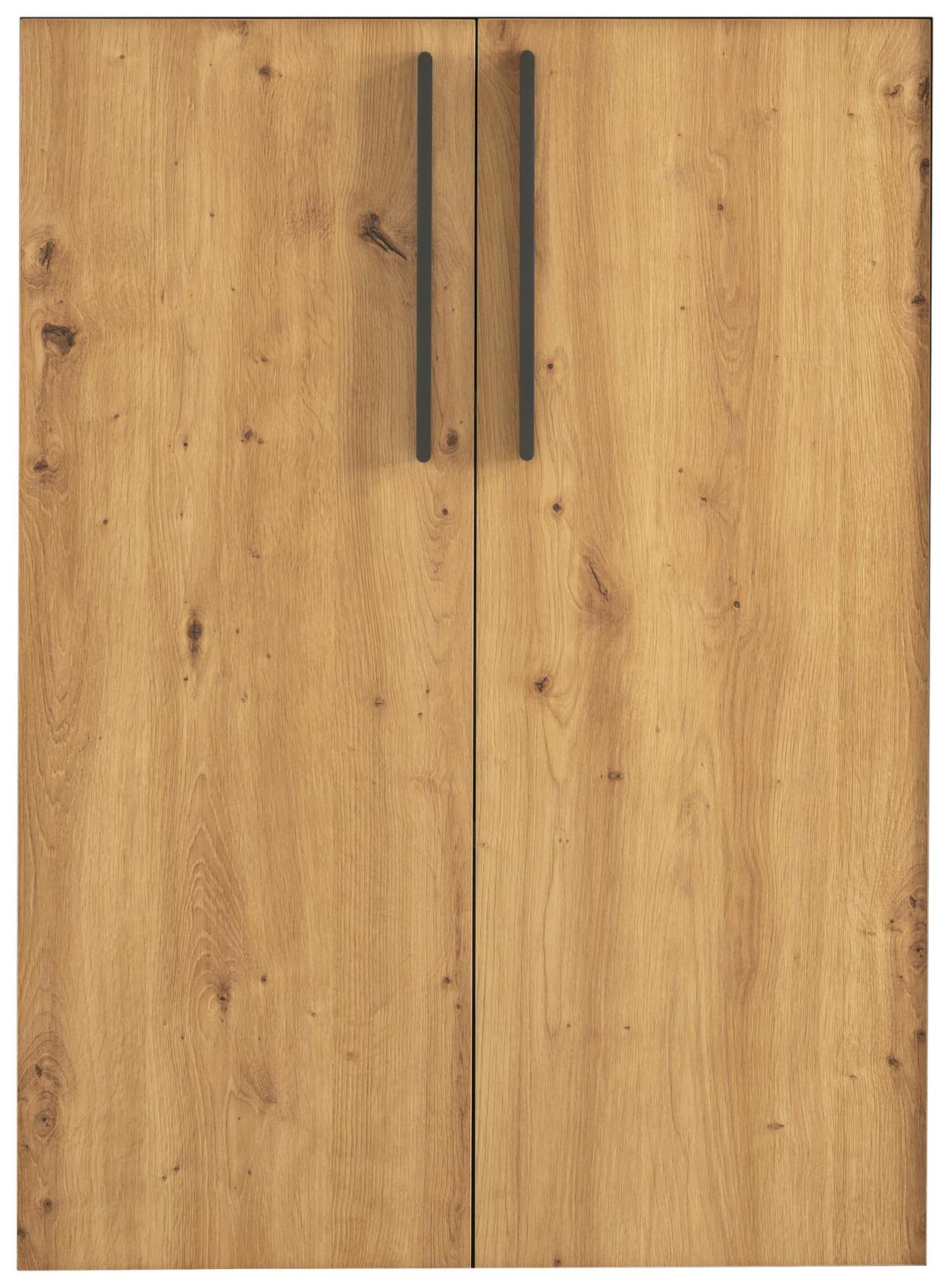 Türenset in Eiche Artisan - Anthrazit/Eiche Artisan, Modern, Holzwerkstoff/Metall (74/101cm) - Mömax