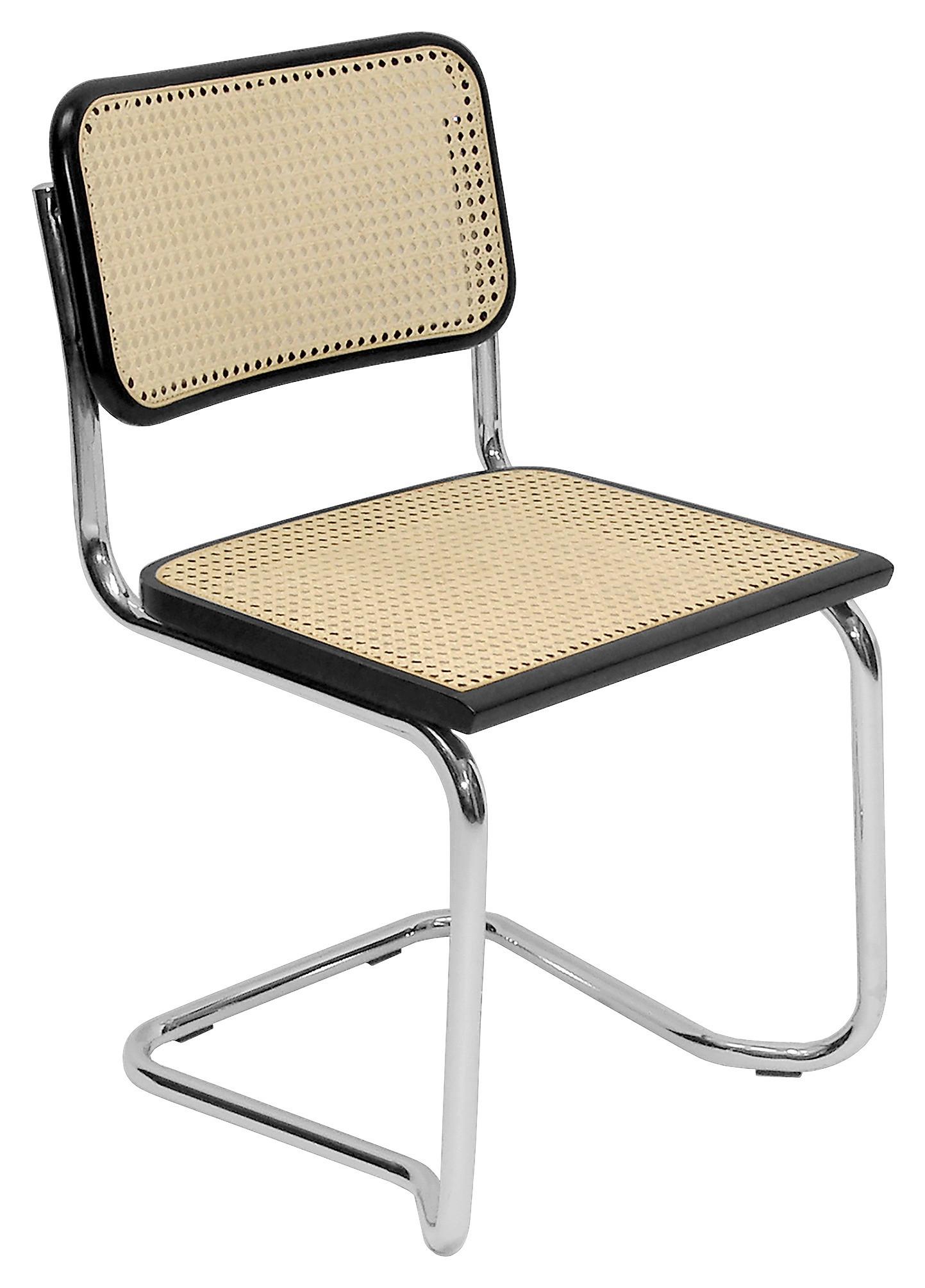 KRZESŁO NA PŁOZIE SKAGEN - kolor naturalny/czarny, Konventionell, metal/drewno (52/81/59cm) - Livetastic