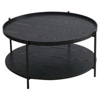 Stolić Troy - crna, Moderno, drvni materijal/metal (79/39cm) - Modern Living