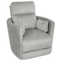 Tv-fotelj Swive, Siva, Relax Funkcija - siva/črna, Moderno, kovina/tekstil (91,4/101,6/96,5cm) - Modern Living