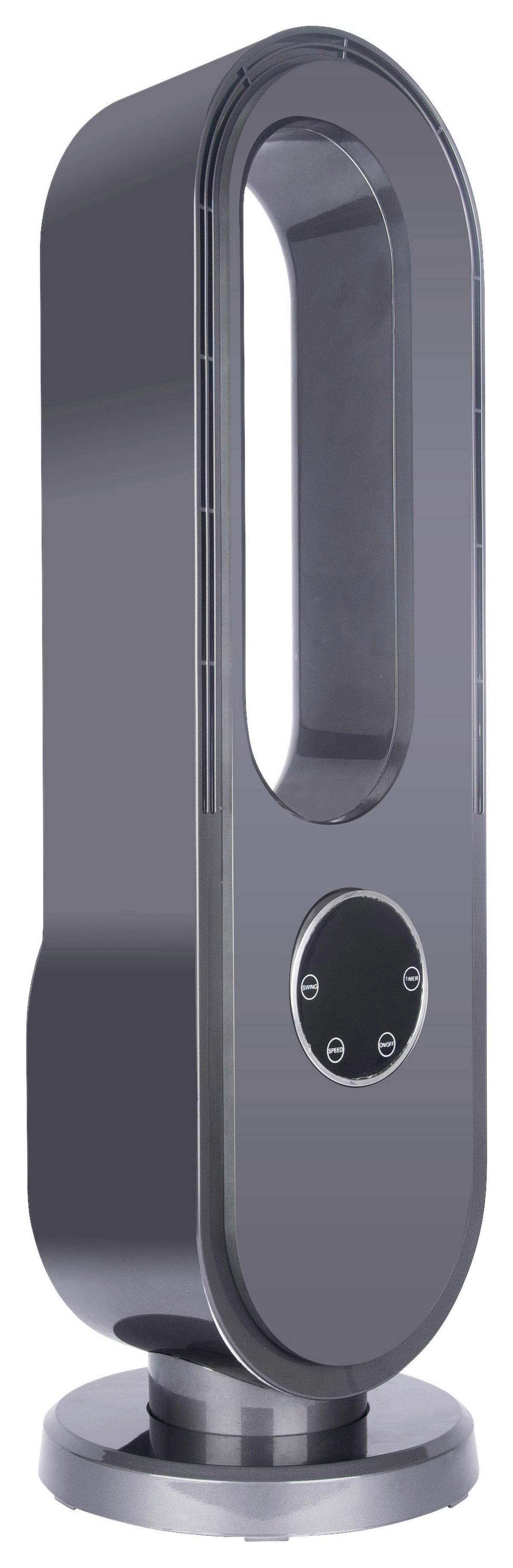 Pokončni Ventilator Leonhard - siva, Moderno, umetna masa (24/24/75,5cm) - Insido