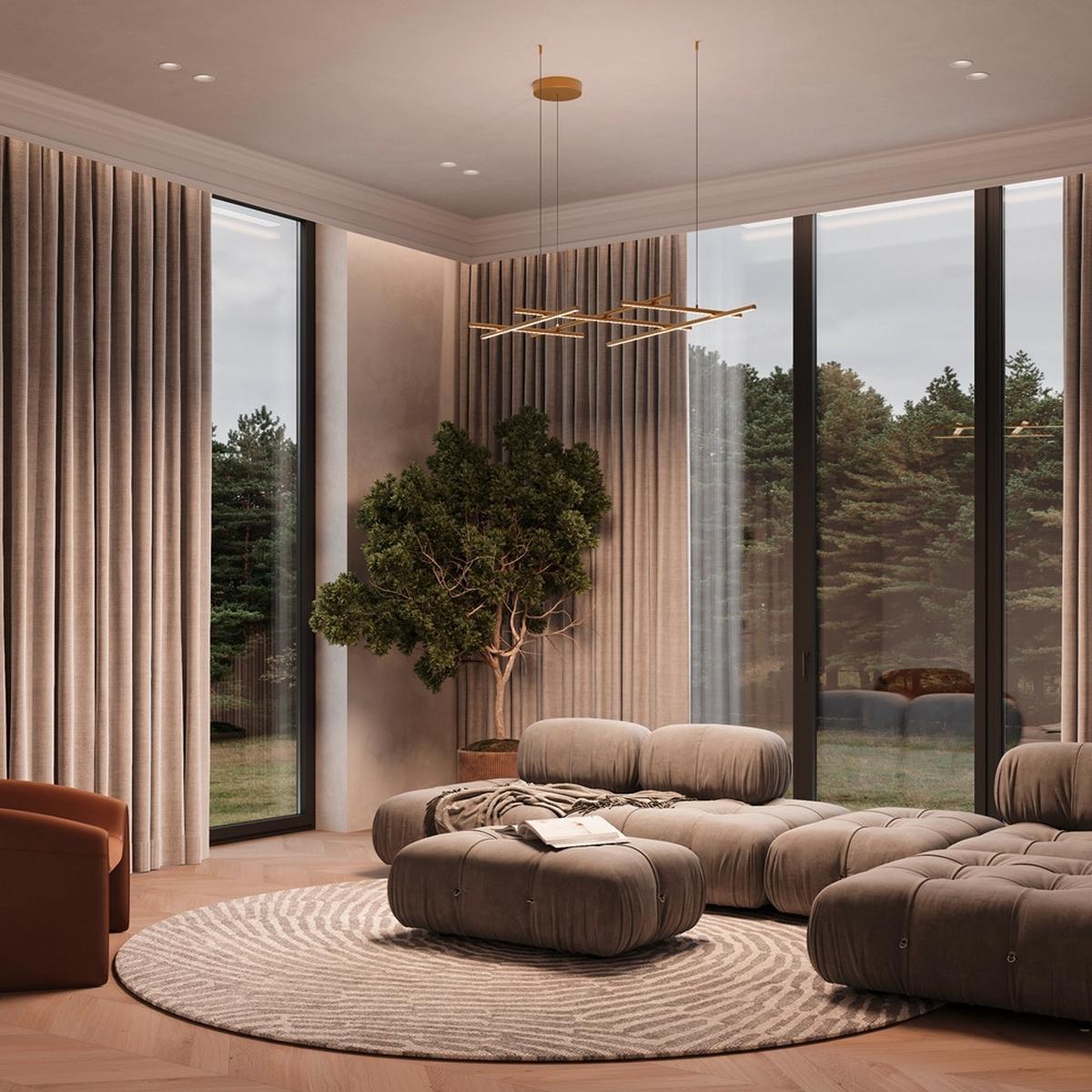 PENDELLEUCHTE RADIANCE - Goldfarben, Modern, Metall (115,6/80/112cm) - MAYTONI