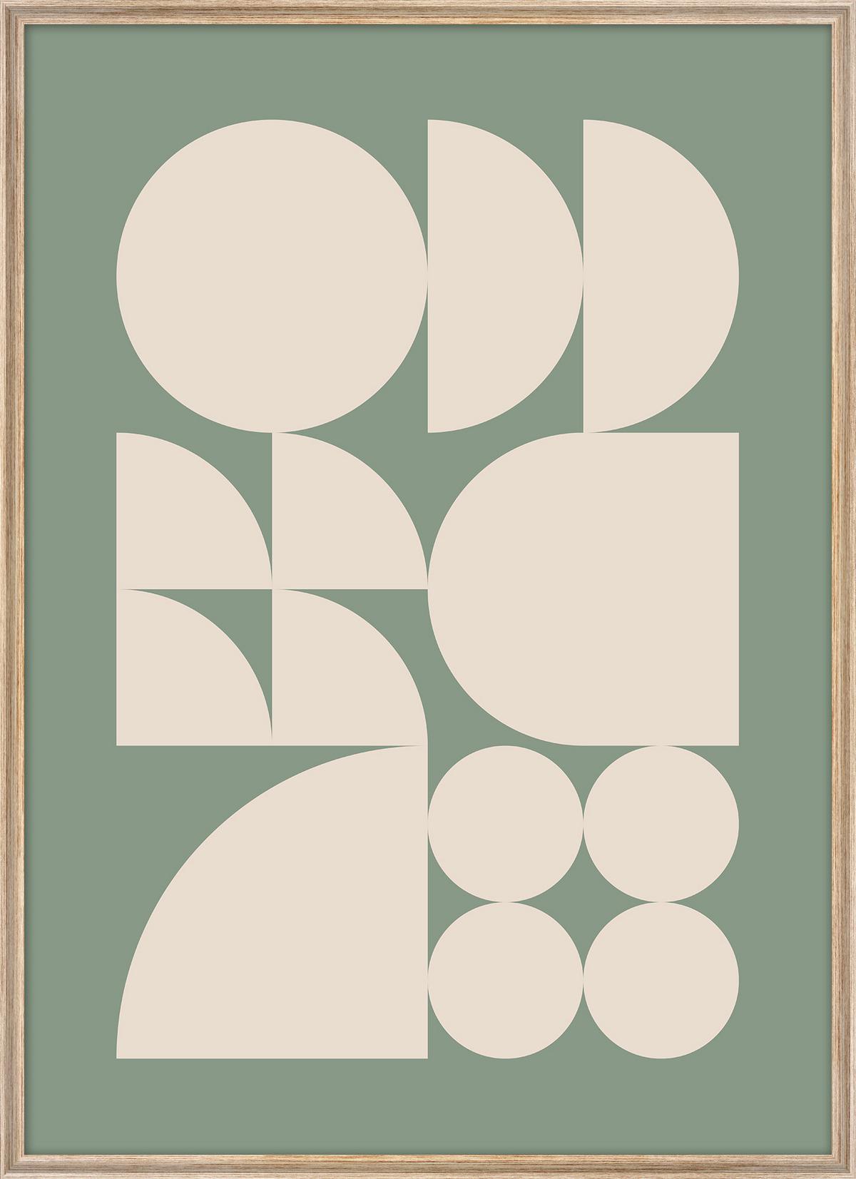 Slika Kenzo - barve hrasta/večbarvno, papir/leseni material (50/70cm) - Modern Living