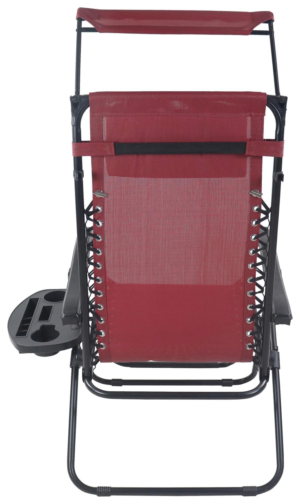 GARTENLIEGE MALTOSA XL - Rot, Modern, Textil/Metall (51/133/91cm) - Gardenson