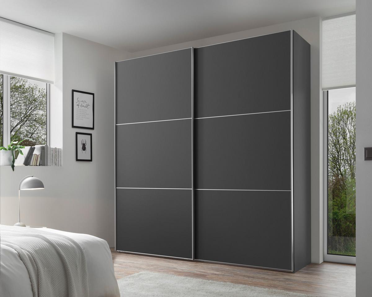 Ormar S Kliznim Vratima Includo - antracit/boje aluminija, Moderno (200/222/68cm) - Premium Living