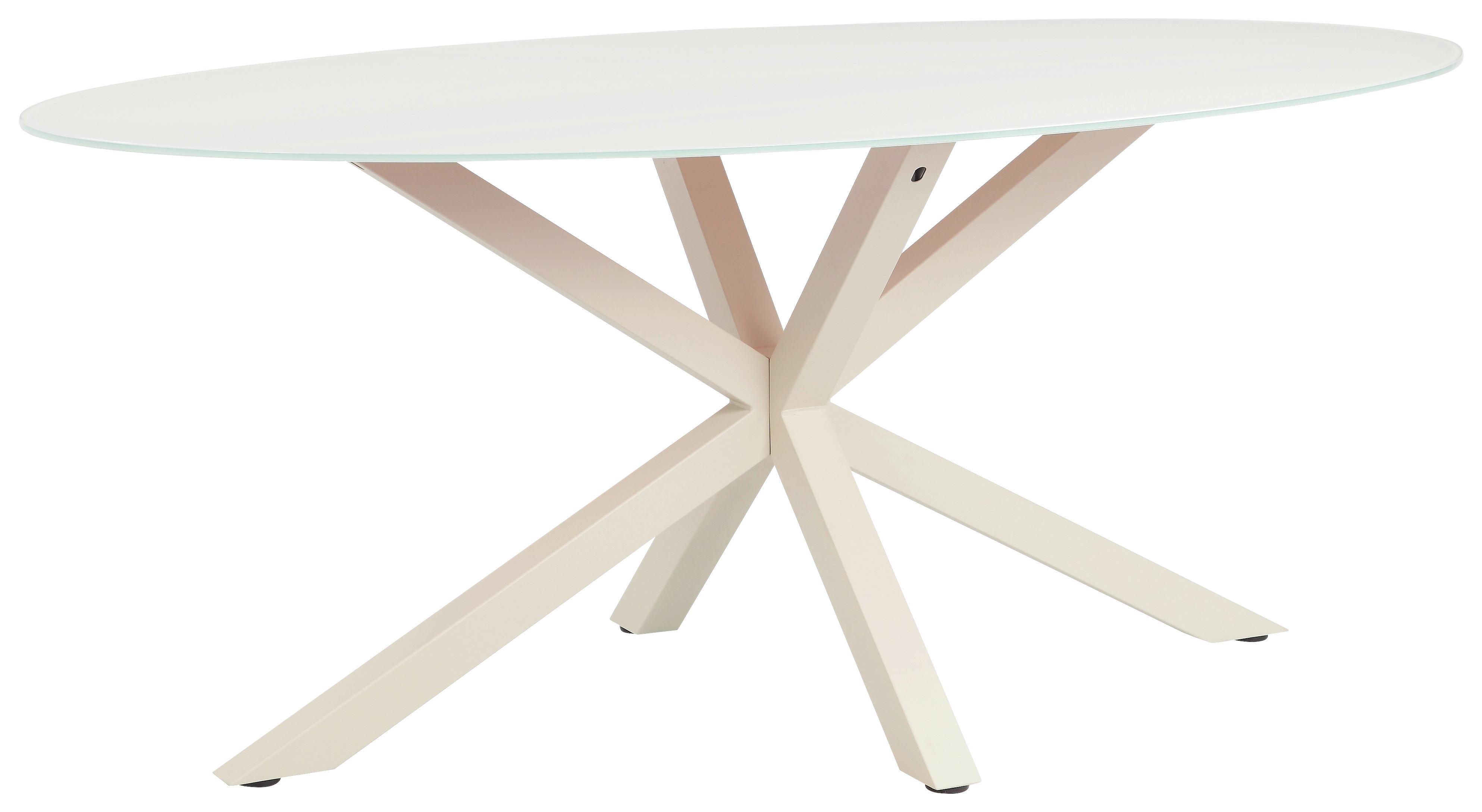 Jedilna Miza Vanda, Kašmir, 180x100 - kašmir, Moderno, kovina/steklo (180/100/75cm) - P & B
