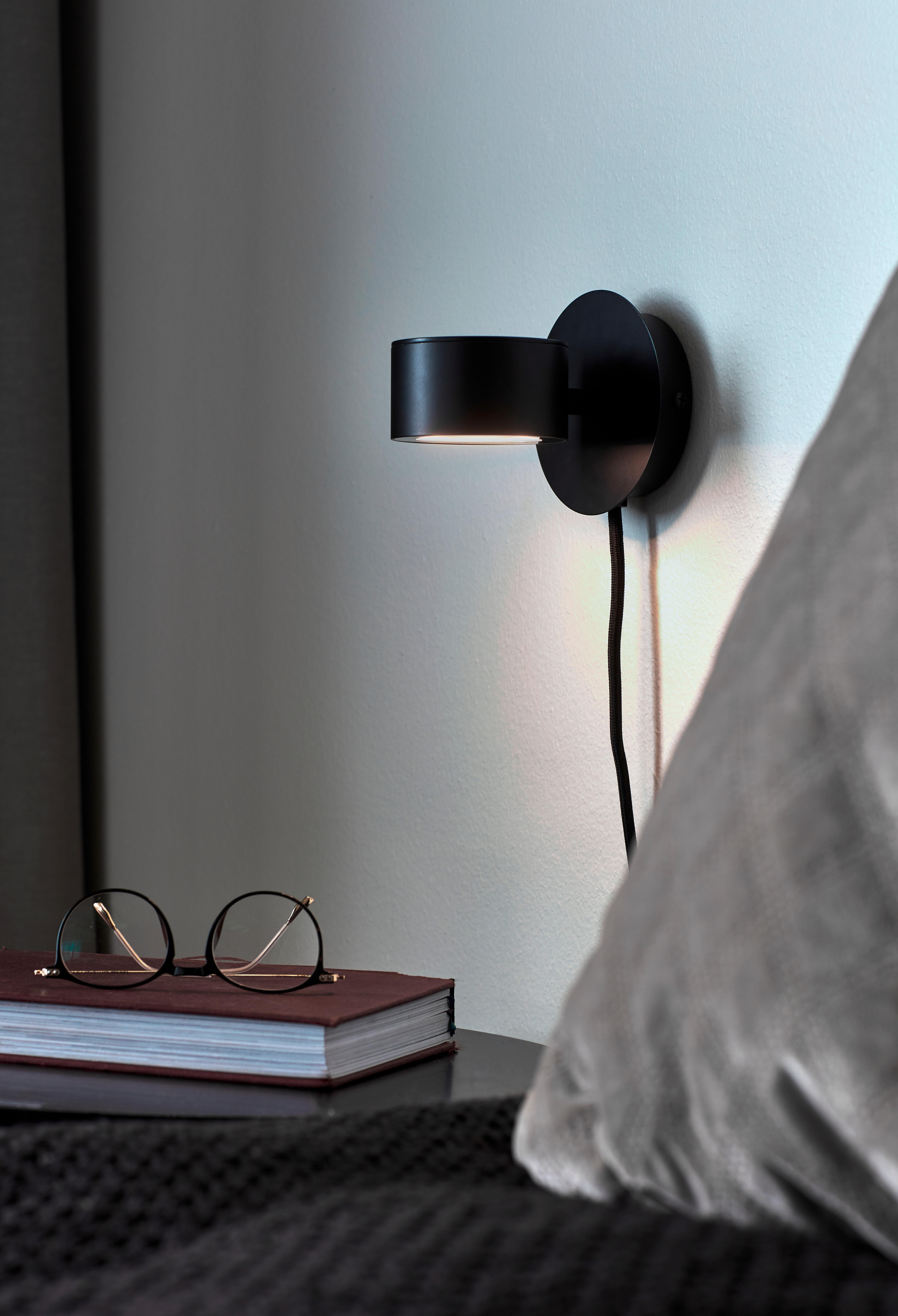 KINKIET 2010821003 CLYDE WALA - czarny, Design, metal (10/10cm) - Nordlux