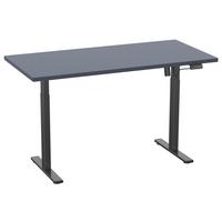 SCHREIBTISCH E-LONA - Anthrazit/Silberfarben, Design, Holzwerkstoff/Metall (110/71/80cm) - MID.YOU
