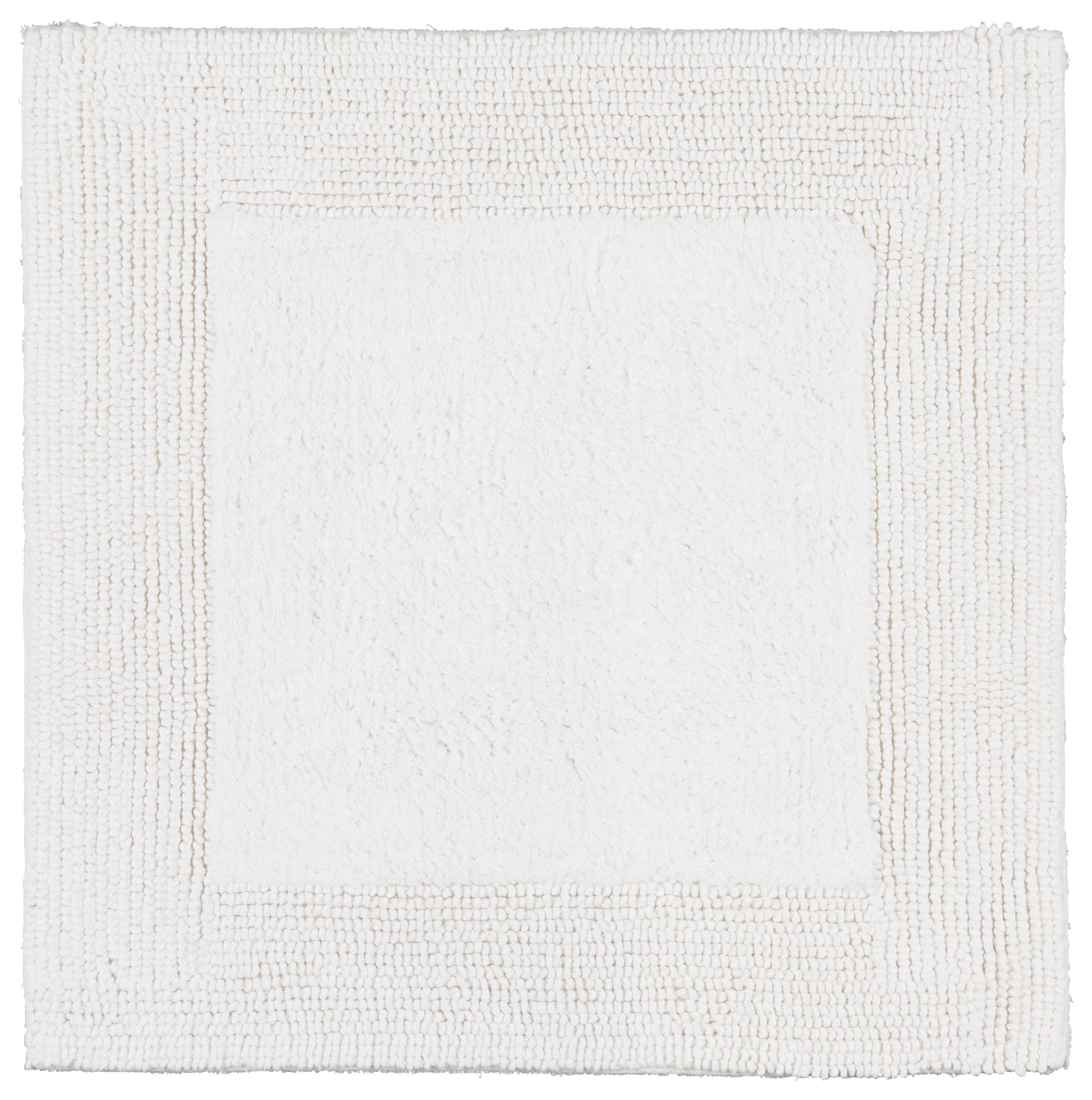 BADRUMSMATTA KAREN - vit, Klassisk, textil (50/50cm) - Premium Living