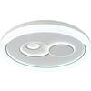 LED-TAKLAMPA MARIO - vit/svart, Modern, metall/plast (49/49/7cm) - Mömax