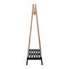 KLÄDSTÄLLNING TADEO II -SB- - svart/naturfärgad, Natur, trämaterial/trä (100/170/46cm) - Mömax