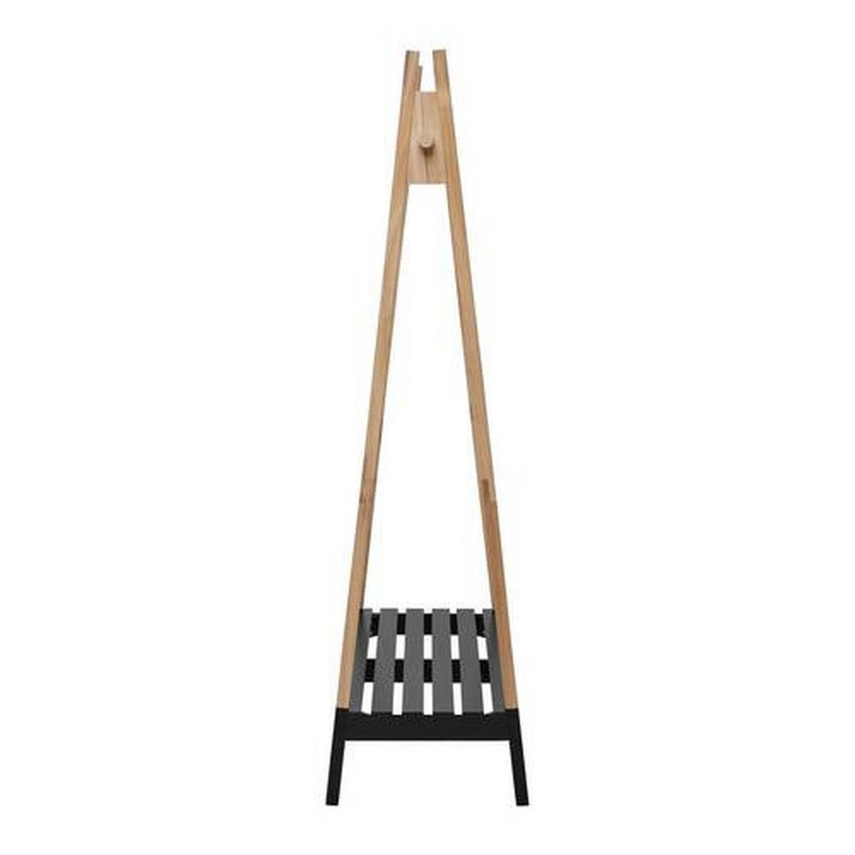 Kleiderständer Tadeo II Naturfarben/Schwarz - Schwarz/Naturfarben, Natur, Holz/Holzwerkstoff (100/170/46cm) - Mömax