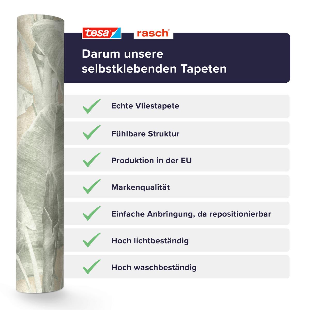 Tapete Cuba Grün - Grün, Natur, Textil (600/53cm) - Tesa