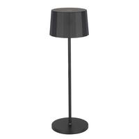 LAMPA STOŁOWA Z AKUMULATOREM PLEAT - czarny, Design, tworzywo sztuczne/metal (11/35cm) - Dieter Knoll