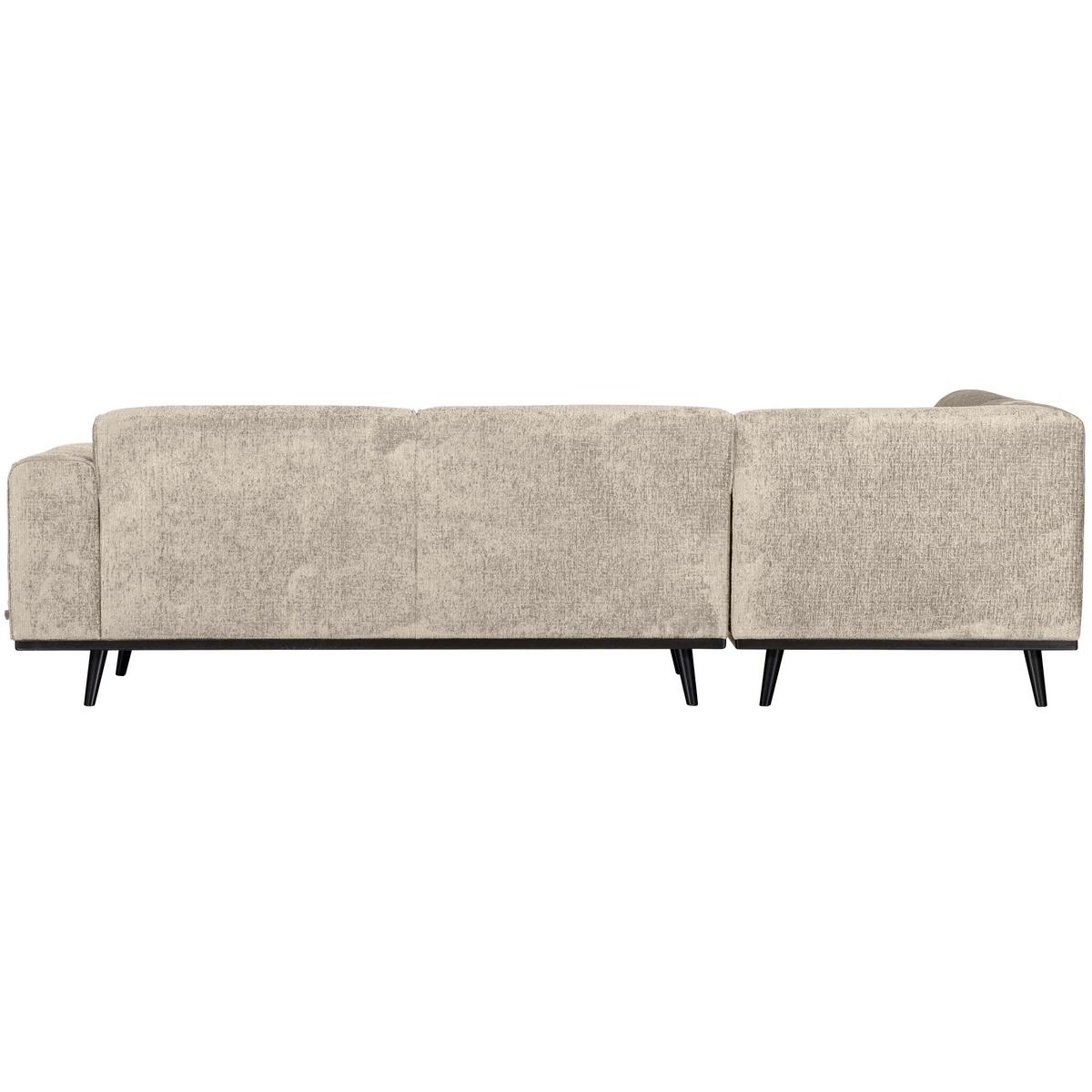 Ecksofa Statement Naturfarben S: 210x274cm - Schwarz/Naturfarben, Design, Holz/Textil (210/274cm) - Livetastic