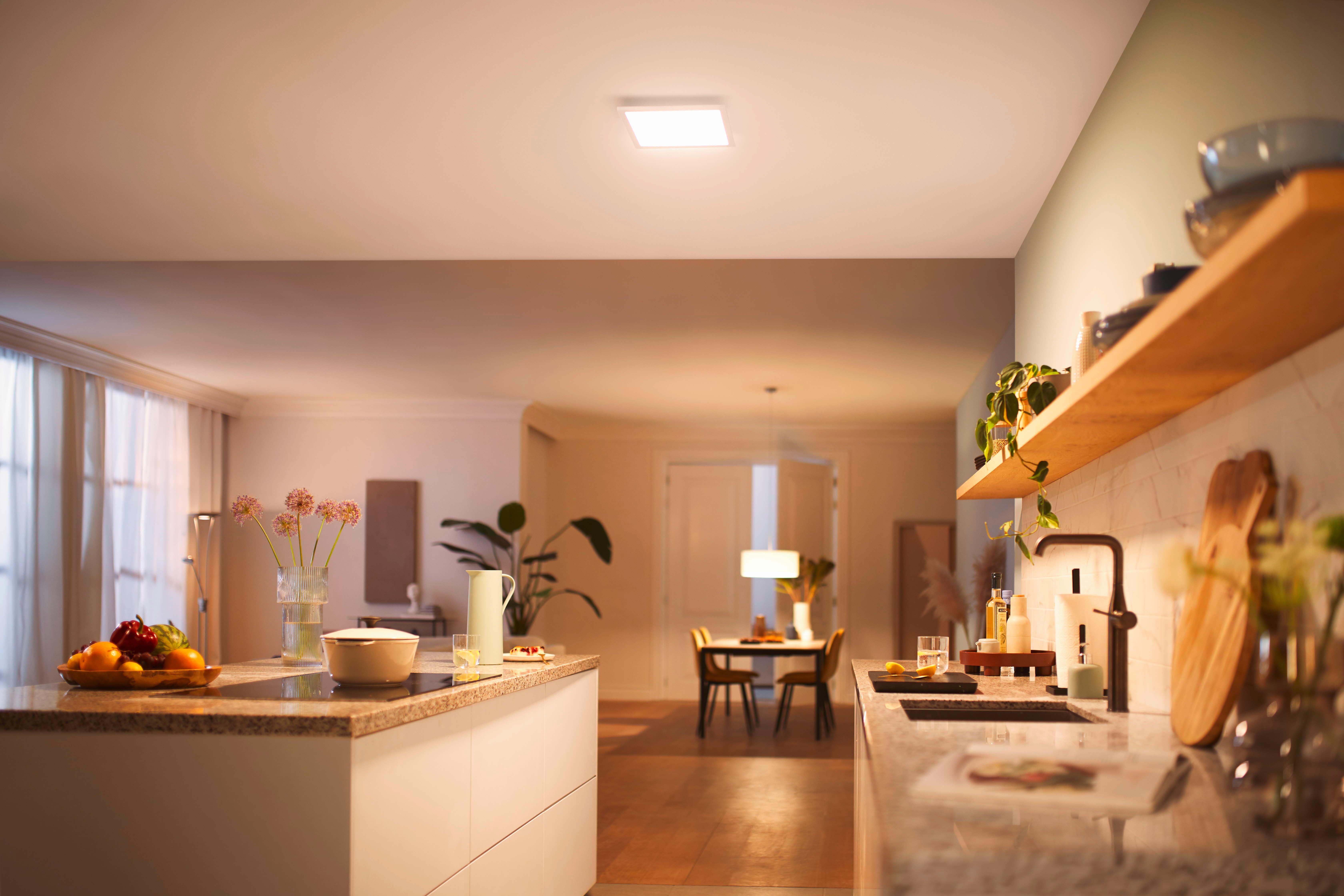 LAMPA SUFITOWA LED 32662000 - biały, Basics, tworzywo sztuczne (30/4,2/30cm) - Philips