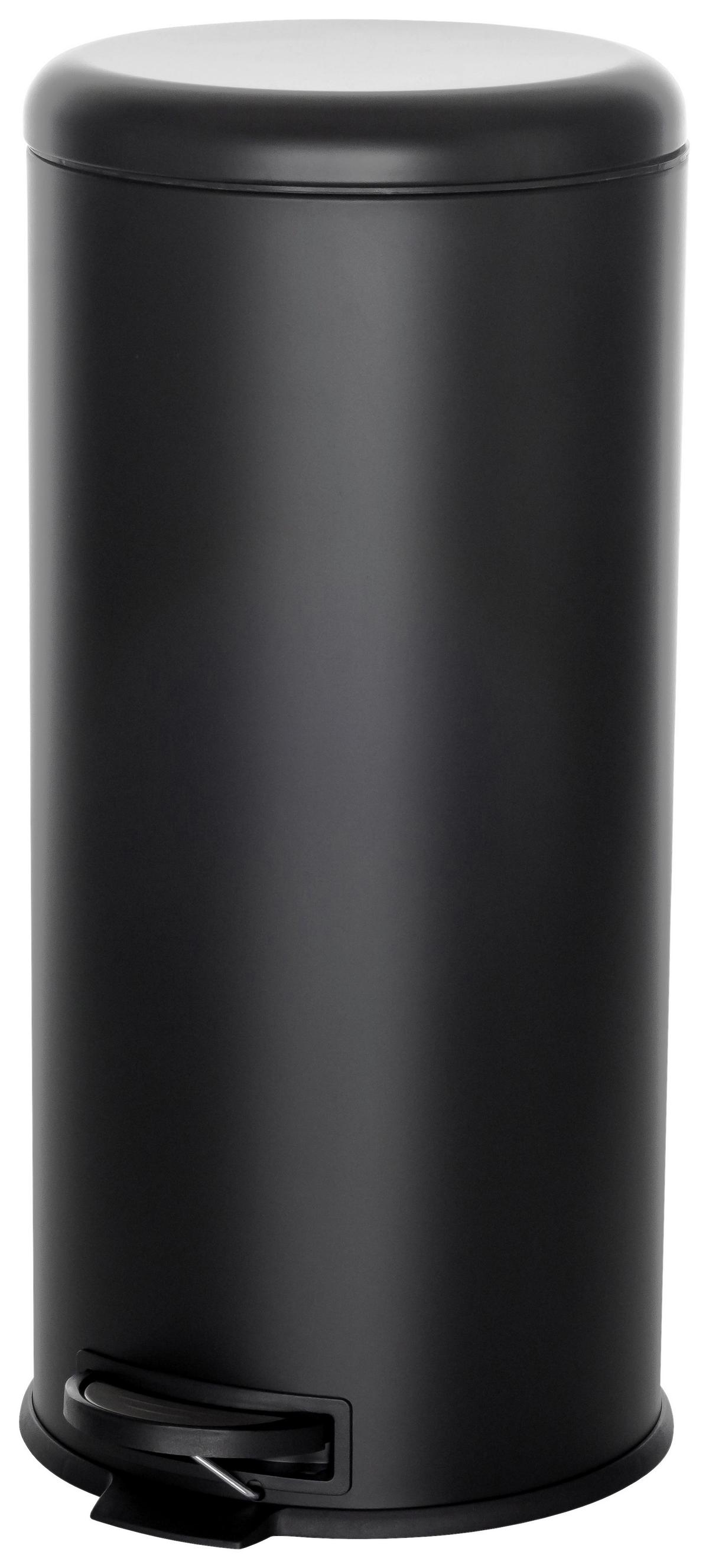 Koš Za Smeti Clean Step, 30 L, Črna - črna, Basics, kovina/umetna masa (30/63,5/30cm) - MID.YOU
