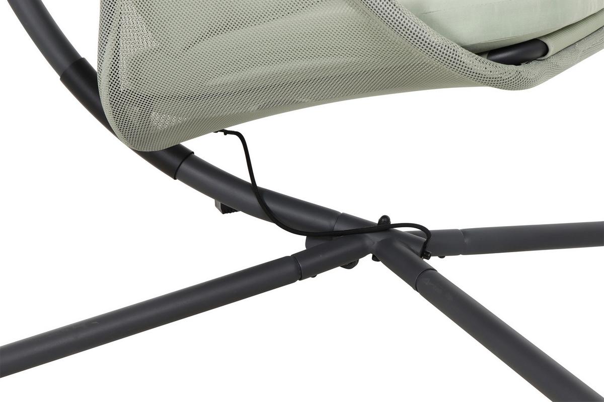 HÄNGESESSEL M92591 - Anthrazit/Grün, KONVENTIONELL, Kunststoff/Textil (123/195/106cm) - Siena Garden