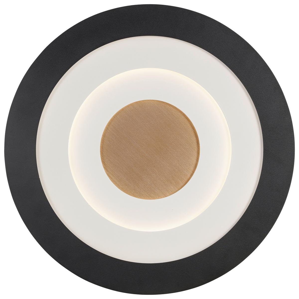 Led Plafonjera Sprimo - bela/zlatna, Moderno, metal/plastika (46/4,5cm) - Modern Living