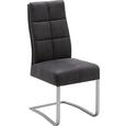 Schwingstuhl Schwarz - Edelstahlfarben/Schwarz, MODERN, Textil/Metall (45/102/63cm) - Premium Living Schwingstuhl Schwarz - Edelstahlfarben/Schwarz, MODERN, Textil/Metall (45/102/63cm) - Premium Living
