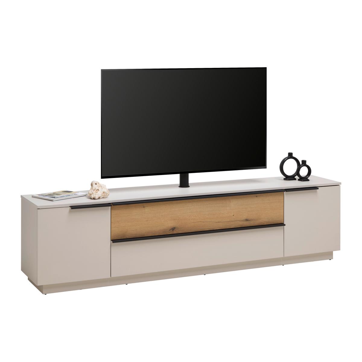 TV-Element Neo Eichefarben/Kaschmir - Kaschmir/Eichefarben, MODERN, Holzwerkstoff/Kunststoff (210/53/40cm) - Mömax