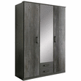 Drehtürenschrank in Graphitfarben - Graphitfarben, KONVENTIONELL, Holzwerkstoff/Kunststoff (135/199/58cm) - Modern Living Drehtürenschrank in Graphitfarben - Graphitfarben, KONVENTIONELL, Holzwerkstoff/Kunststoff (135/199/58cm) - Modern Living