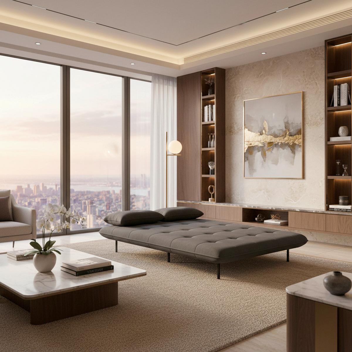 Dvosed Z Ležiščem Luna, Temno Siva - temno siva/črna, Moderno, kovina/tekstil (143/84/81cm) - Bessagi Home