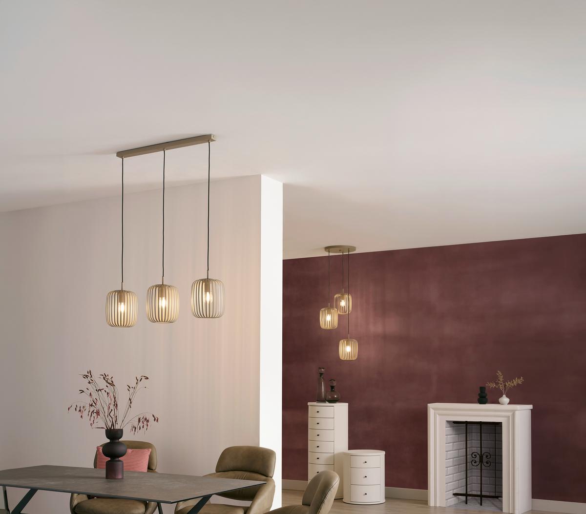 LAMPA WISZĄCA 900496 ROMAZZINA - kolor piaskowy, Design, metal (32,5/110cm) - Eglo
