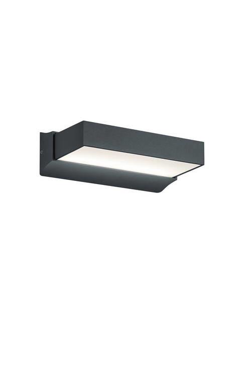 Außenwandleuchte Cuando in Anthrazit/Weiß max. 11 Watt - Anthrazit/Weiß, Basics, Kunststoff/Metall (23,2/14,5/6,5cm) - Trio Leuchten