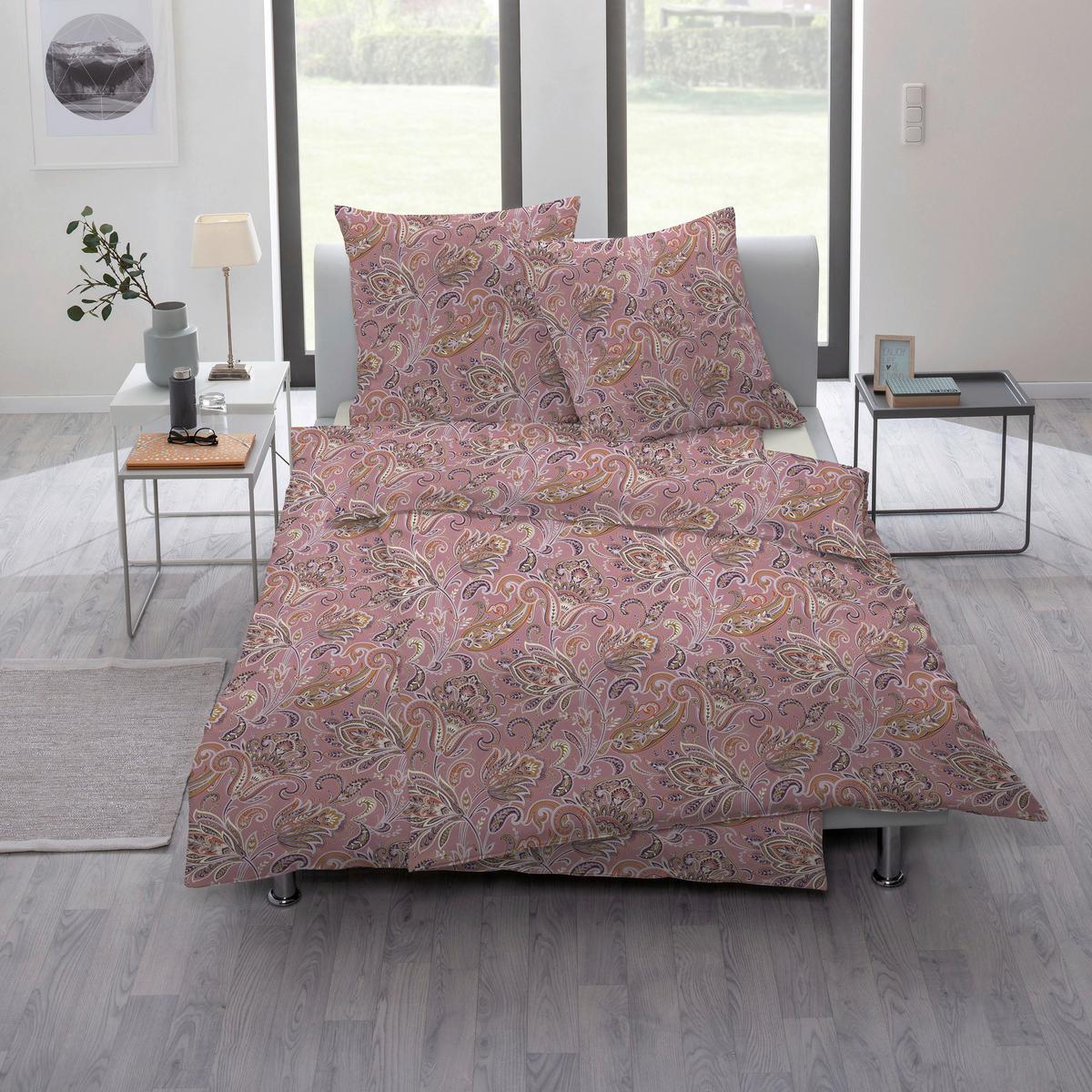 POŚCIEL MAUVE - fiolet, Basics, tkanina (135/200cm) - Estella
