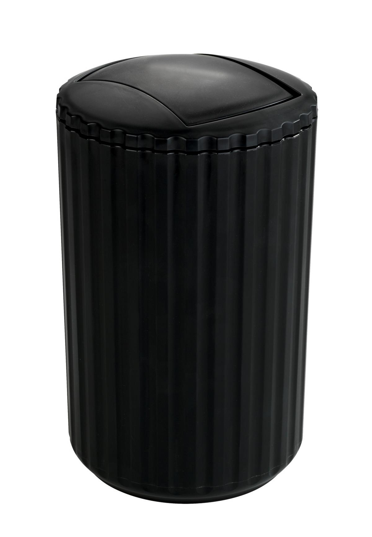 Coș de gunoi pentru cosmetice Allstar Minas - negru, Modern, plastic (15cm) - Wenko