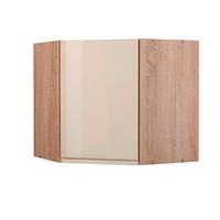 Eckoberschrank in Creme/Eiche 'Cardiff' - Creme/Sonoma Eiche, Basics, Holzwerkstoff (60/57/60cm) - Held