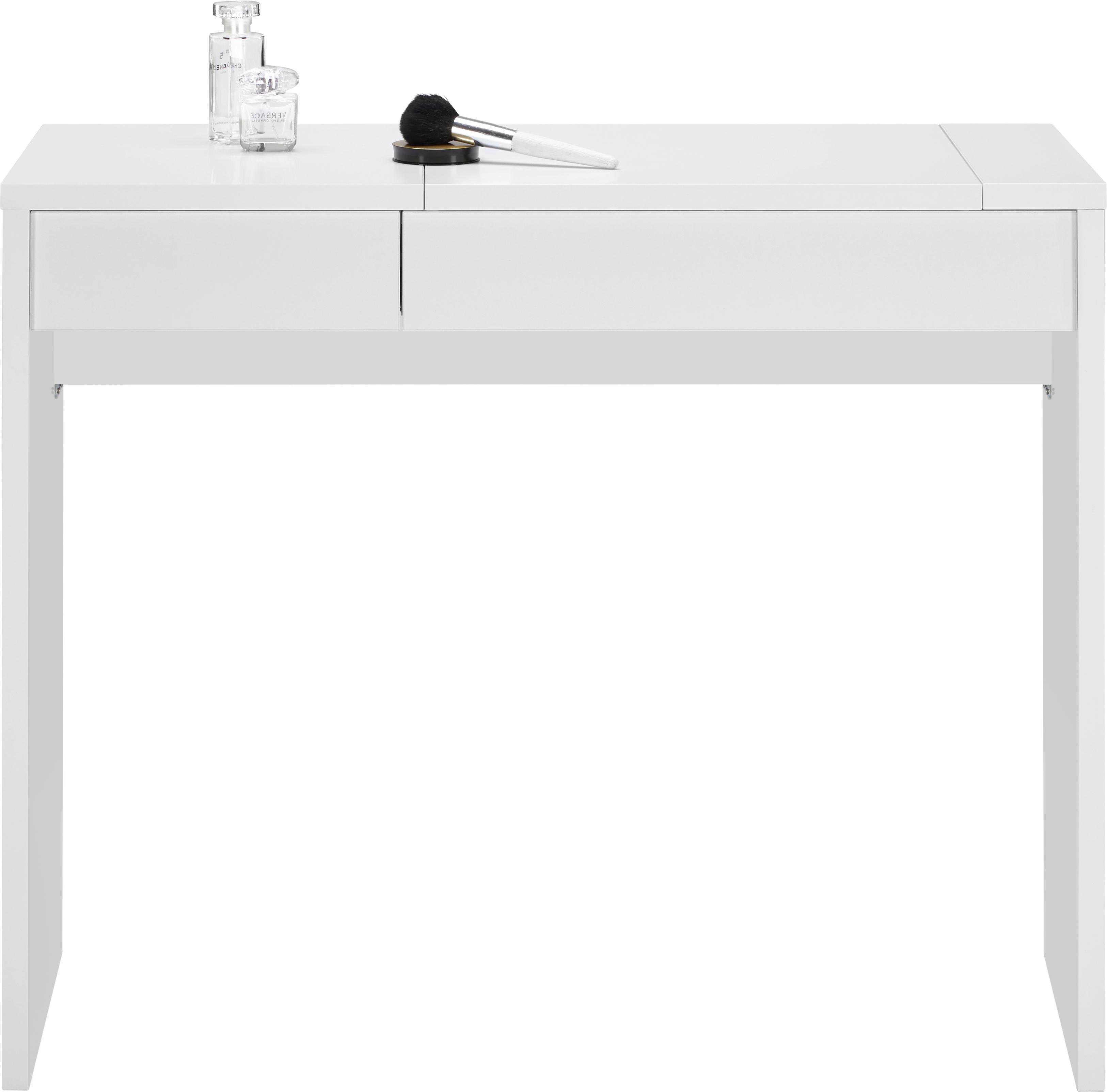 Schminktisch in Weiß - Weiß, Holzwerkstoff (90/76/40cm) - Modern Living
