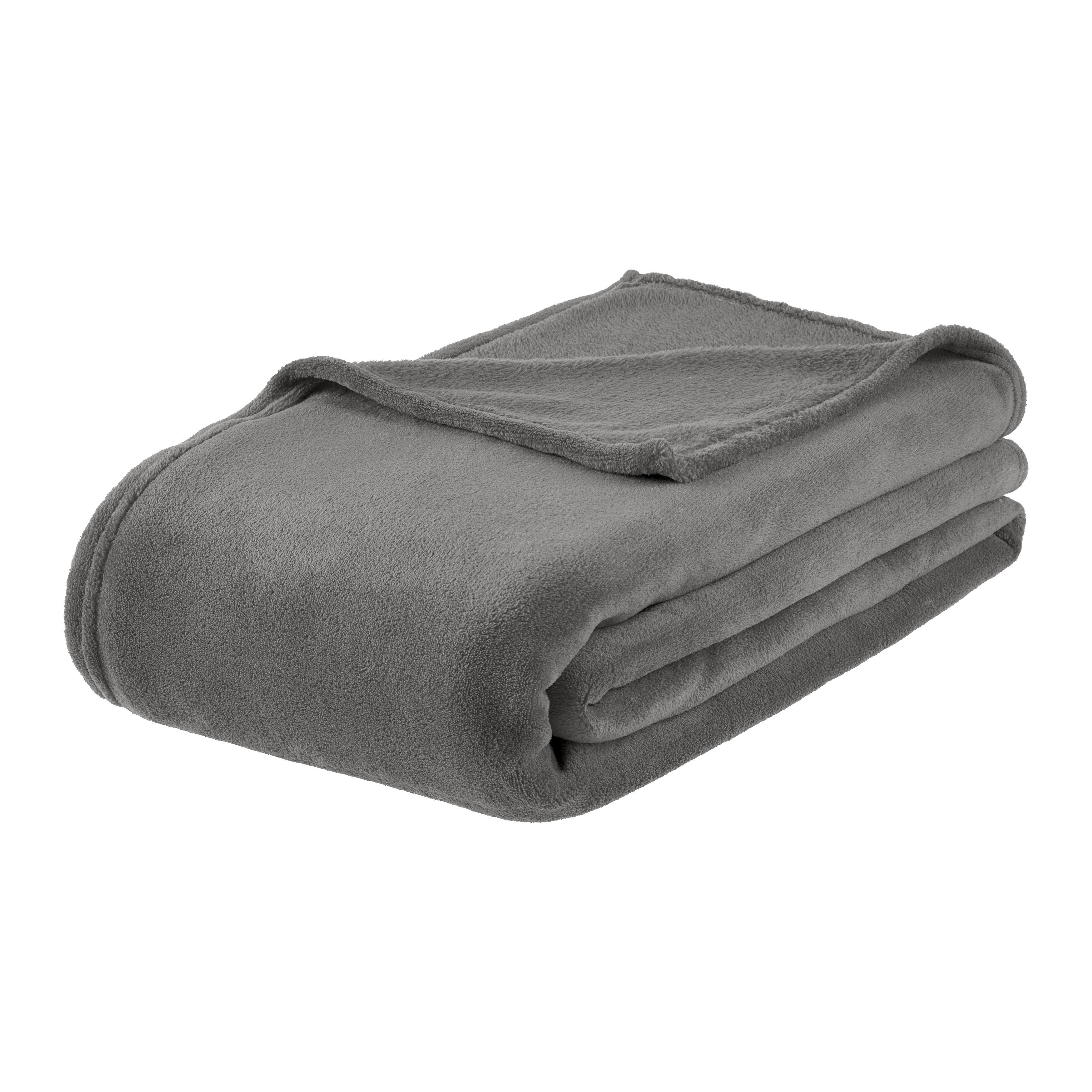 Kuscheldecke Lukas XL Anthrazit ca. 180x200cm - Anthrazit, Textil (180/200cm) - Mömax
