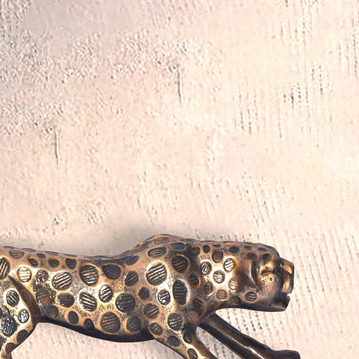 Okrasni Predmet Leopard - zlate barve, Design, kovina (63/17,5/16cm) - Livetastic