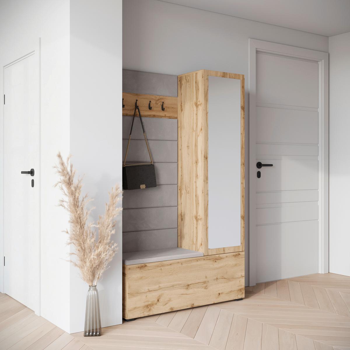 GARDEROBE GARDEROBE TEJO II - Eiche Wotan, Design, Holzwerkstoff (115/192/37,5cm) - Livetastic