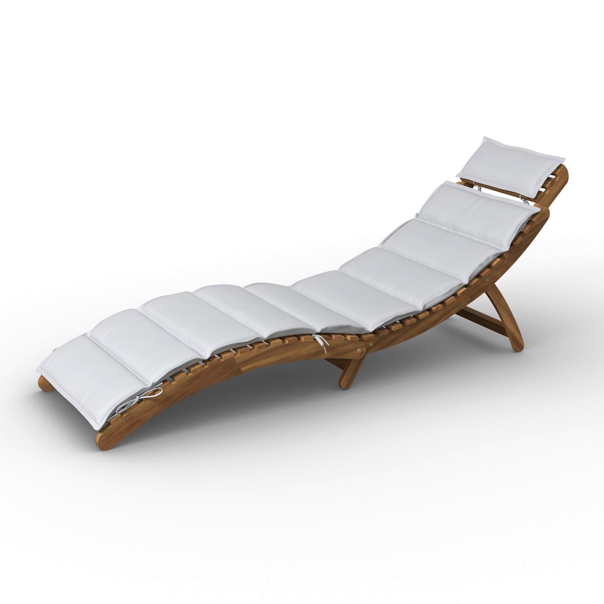 Napozóágy Natalie - bézs, Natur, textil/fa (180/62/54cm) - Mömax