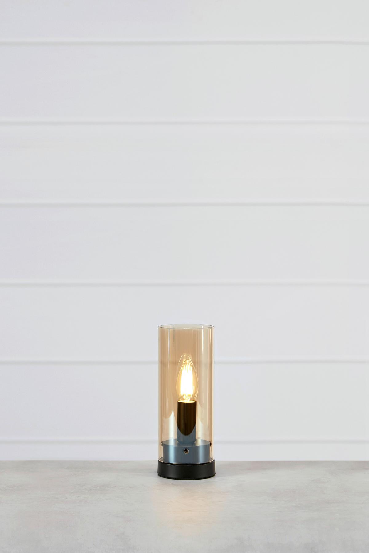 Tischleuchte Post max. 25 Watt - Honig, Basics, Glas (9/9/23cm) - Markslöjd