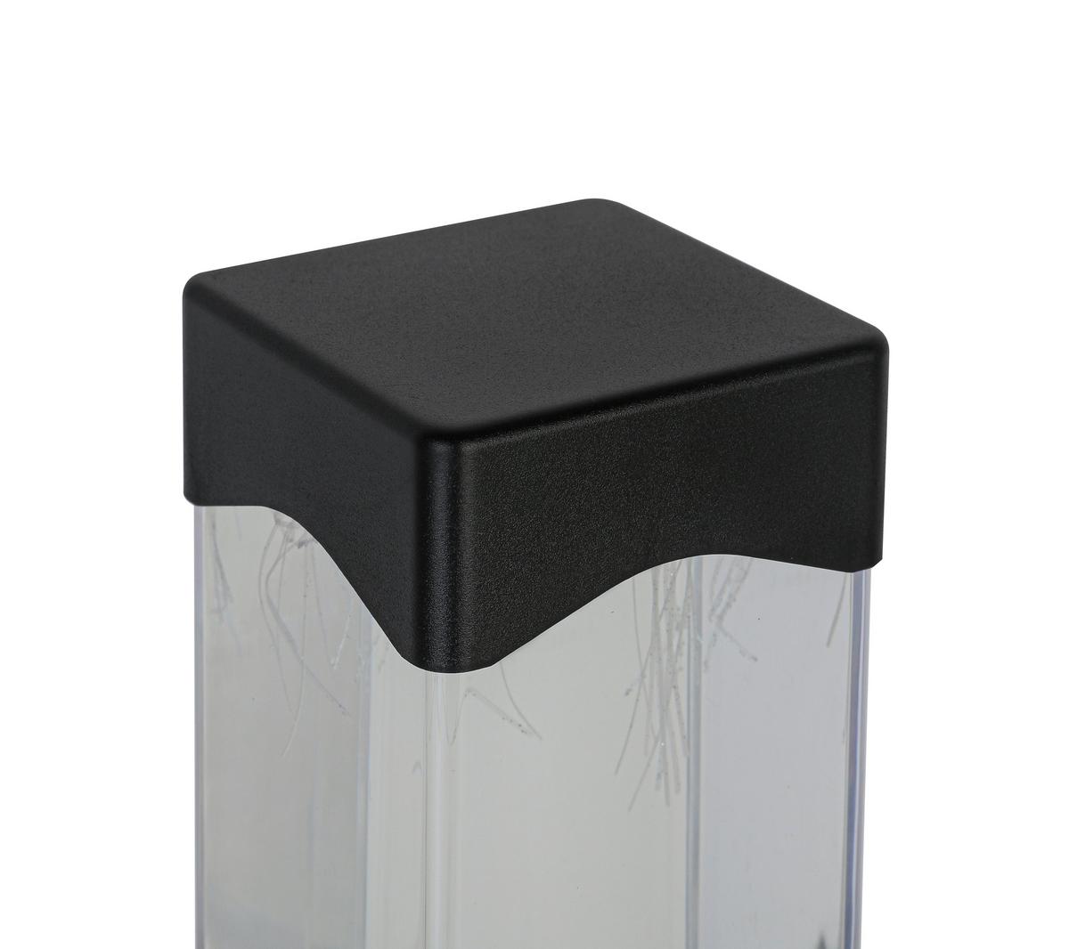 Okrasna Led-svetilka Quali - črna/prosojno, Moderno, umetna masa (7,5/23,3/7,5cm) - Mömax