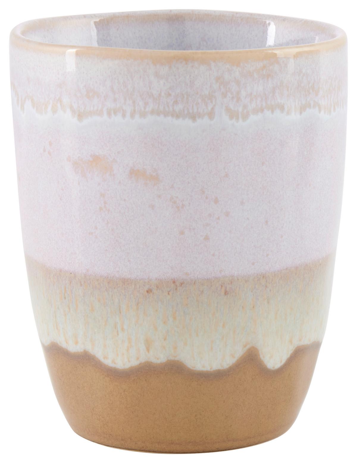 Cană pentru cafea Frank cca. 280 ml - albastru/alb, Modern, ceramică (8/9,6cm)