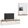 MEDIABÄNK KIRO - Modern, metall/trämaterial (180/40/35cm) - Mömax
