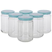 Befőttesüvegszett 6db/csomag Basic - áttetsző, Basics, Üveg/fém (7,2/11,3cm)