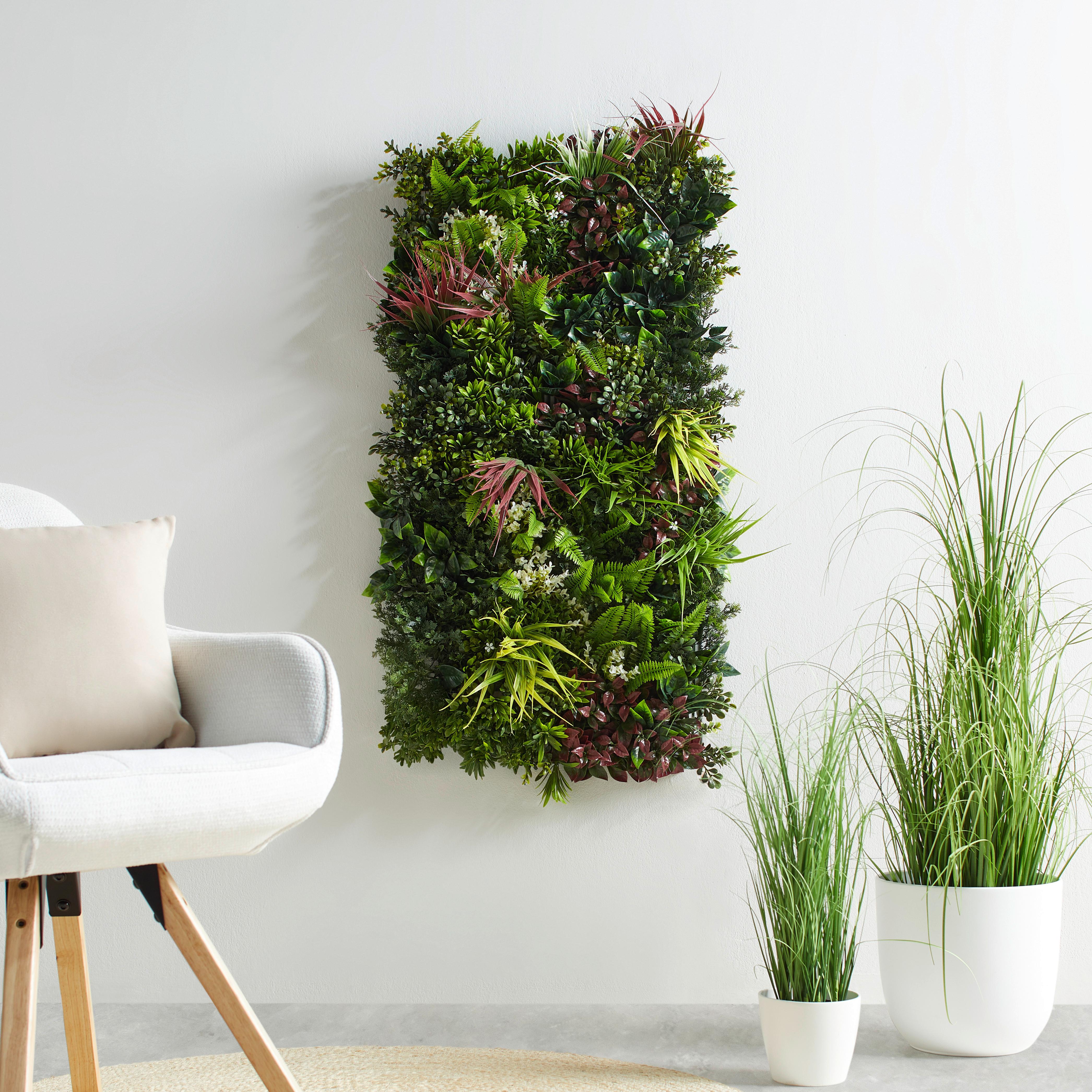 KONSTVÄXT FARNMATTE - lila/grön, Modern, plast (50/100cm) - Mömax
