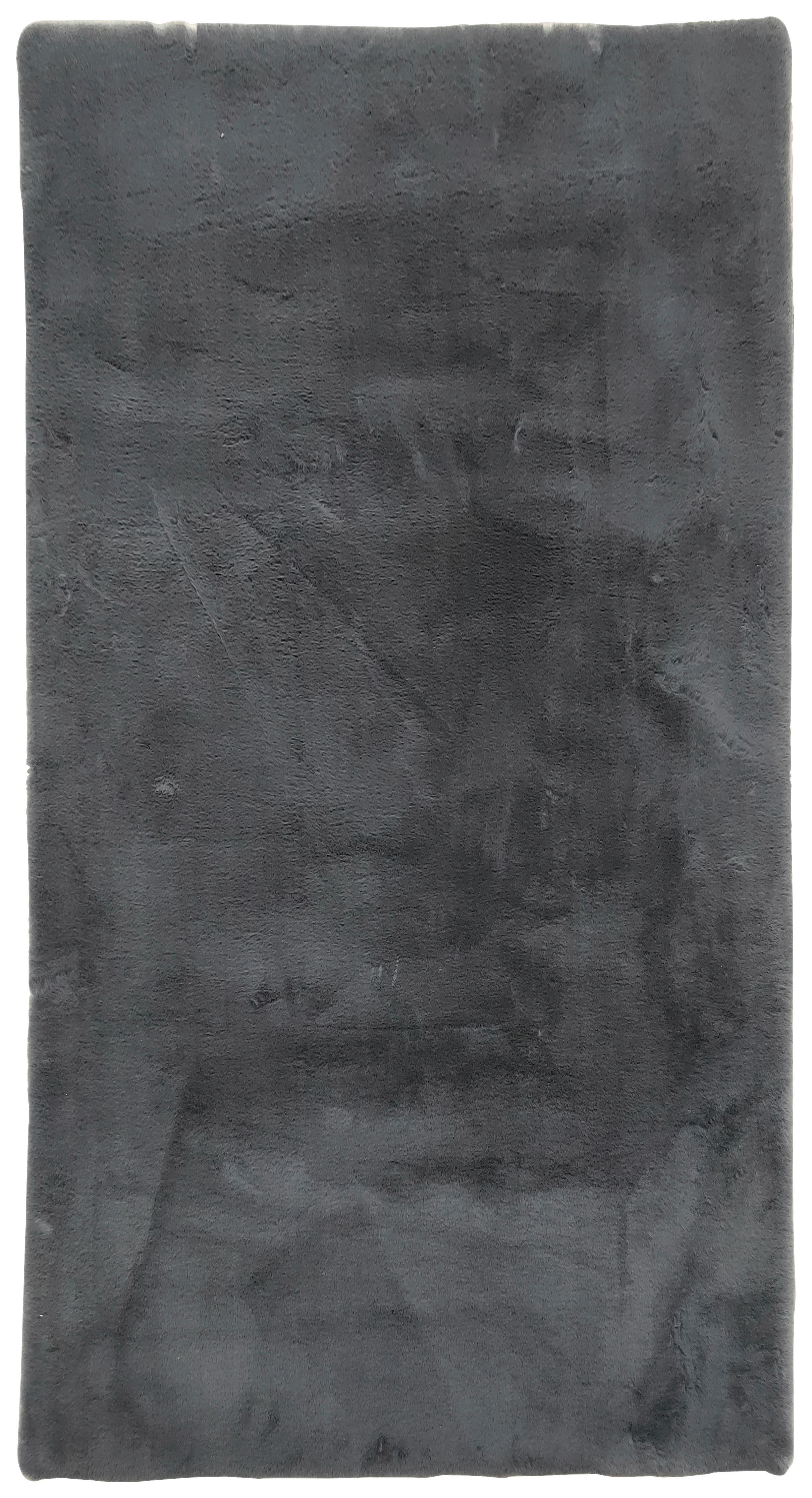Kunstfell Caroline 1 in Anthrazit ca.80x150cm - Anthrazit, Textil (80/150cm) - Modern Living